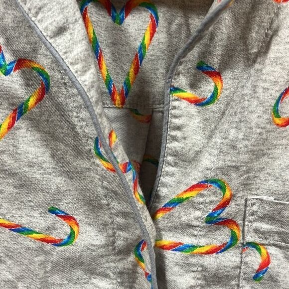 PINK VS candy cane long sleeve pajama top - Picture 4 of 5